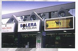 Revolving 3 - face storefront sign
